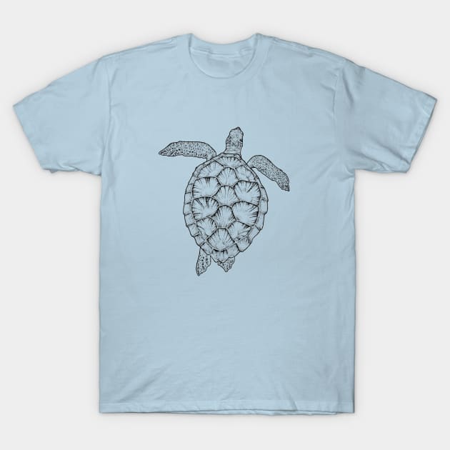 Sea Turtle T-Shirt by Elizabeth Weglein Art